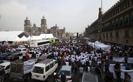 Recicladores marchan al Senado; protestan contra privatización de la recolección de basura