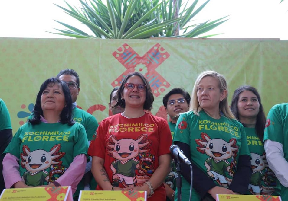 La alcaldesa de Xochimilco, Circe Camacho, presenta el Plan del Mundial para la demarcación. Foto: Gabriel Pano / EL UNIVERSAL