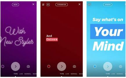 Instagram estrena nuevas fuentes de texto en Stories