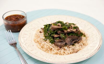 Acelgas y Frijoles Salvajes estilo BBQ