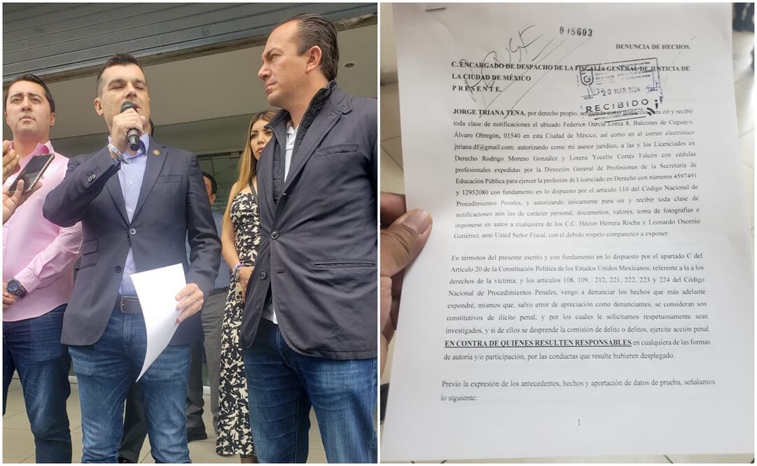 El diputado Jorge Triana puso una denuncia ante la Fiscalía de CDMX por amenazas durante su campaña. Foto: Especial