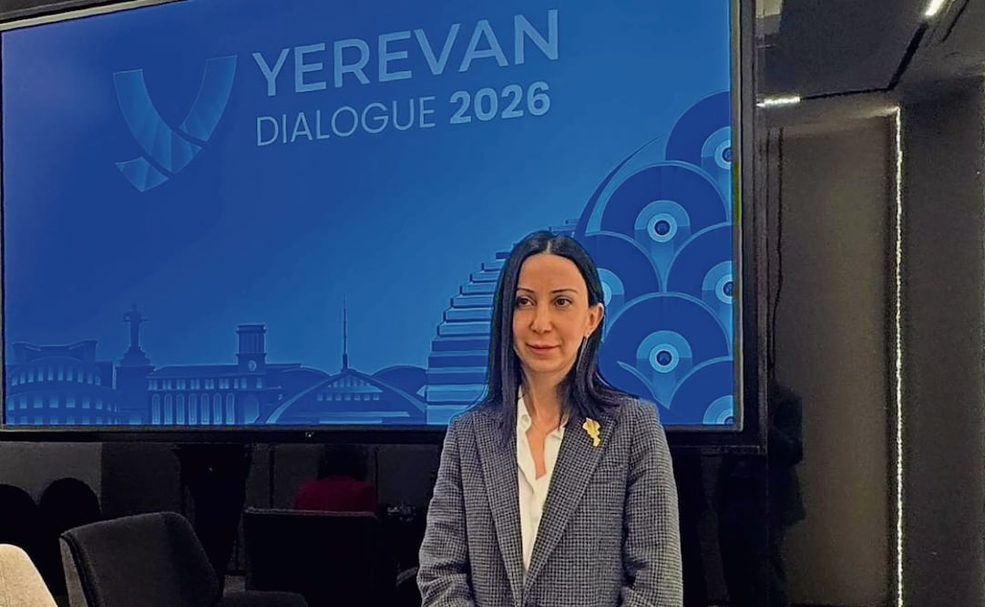 Durante el Diálogo de Ereván 2026, María Karapetyan aseguró que Armenia y México han construido una relación basada en el respeto mutuo. Foto: SALVADOR CORONA/EL UNIVERSAL