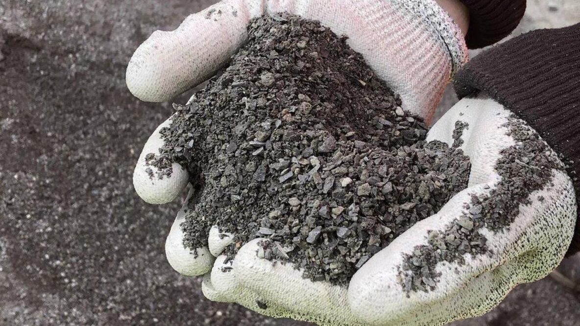 El "polvo mágico" que puede ayudar a combatir el calentamiento global. Foto: BBC