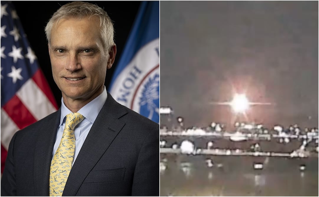 El helicóptero, que realizaba un vuelo de entrenamiento, transportaba a tres militares. Fotos: Departamento de Seguridad de EU y X