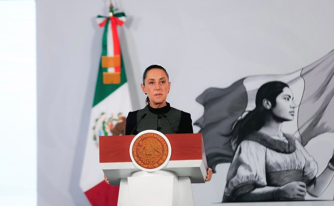 La presidenta Claudia Sheinbaum en la “Mañanera del Pueblo” del 30 de junio de 2026 en Palacio Nacional. Foto: Osmar Alvarado/ EL UNIVERSAL