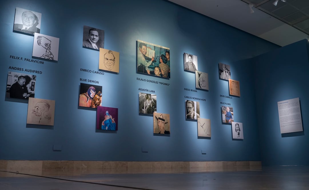 Detalle de la exposición Cien años de caricatura en El Universal en el Museo de Historia Mexicana de Monterrey. Foto: Hugo Andrade