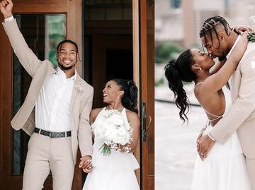 Se casa la multimedallista olímpica Simone Biles con Jonathan Owens