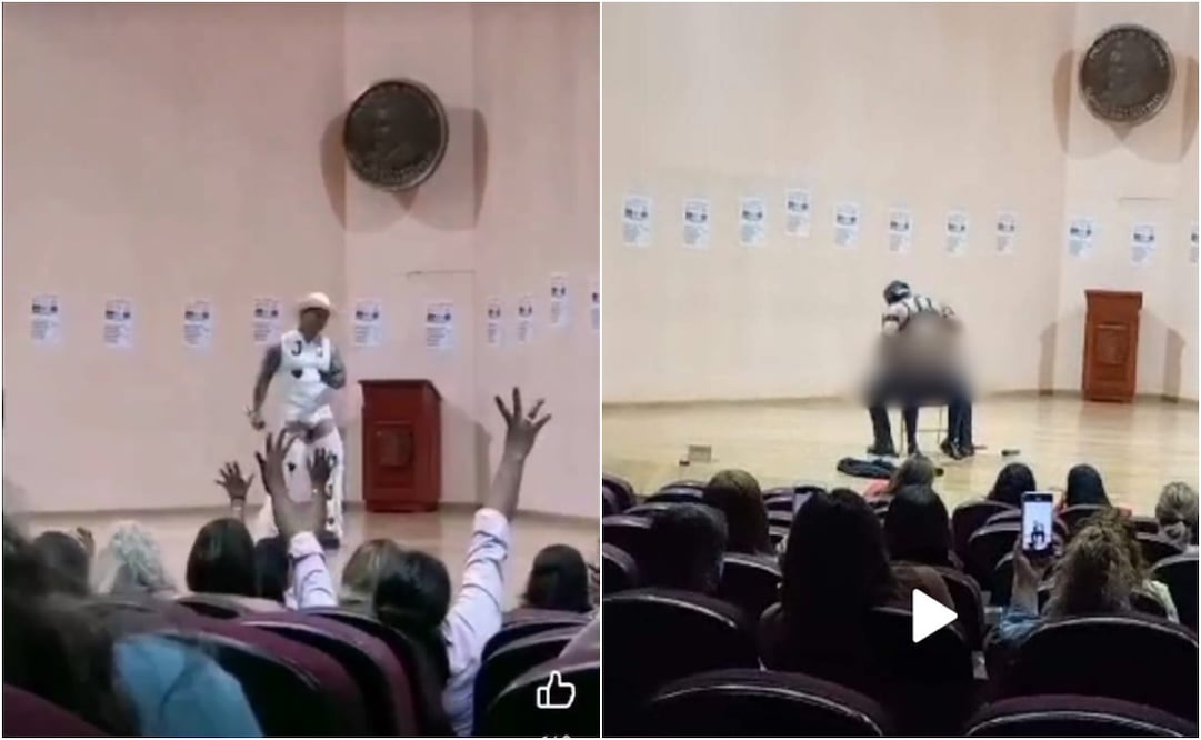 En la grabación, se observa a un hombre con vestimenta de vaquero, quien comienza a desvestirse y bailar. Foto: X