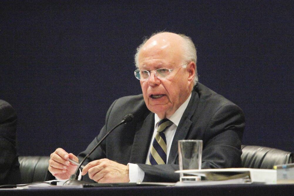 José Narro Robles, rector de la Universidad Nacional Autónoma de México, encabezó la sesión del Consejo Universitario (CU), la última de su administración (LUCÍA GODÍNEZ. EL UNIVERSAL)