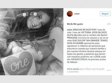 Muere la hija del reguetonero Wisin