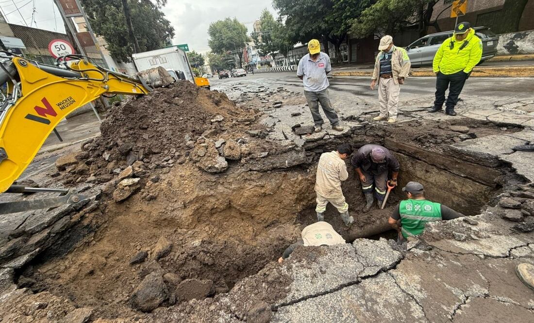 Habrá variaciones en el suministro de agua en colonias de la Benito Juárez por fuga de agua. Foto: Especial