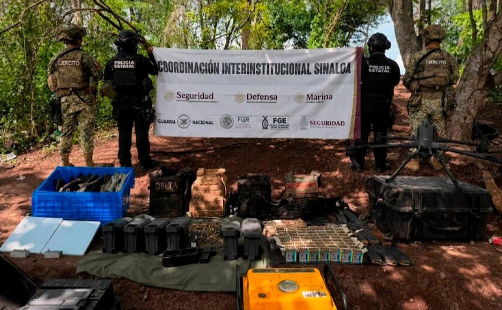 Inhabilitan laboratorio clandestino con 72 explosivos en Sinaloa (22/08/2026). Foto: Especial