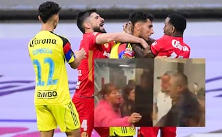 Hijo del Turco Mohamed y Henry Martín protagonizan pelea en los vestidores, durante el América vs Toluca