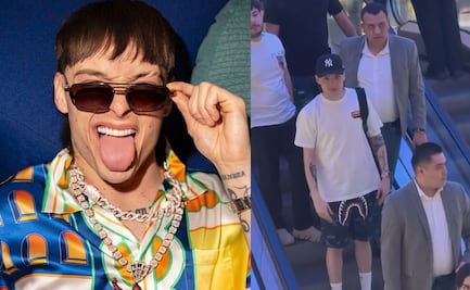 Peso Pluma pasea en centro comercial de CDMX con varios guardaespaldas; critican su “humildad”