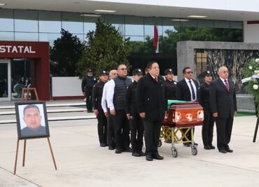 Despiden con honores a policía caído en cumplimiento de su deber en Tamaulipas; tenía más de 5 años en la corporación