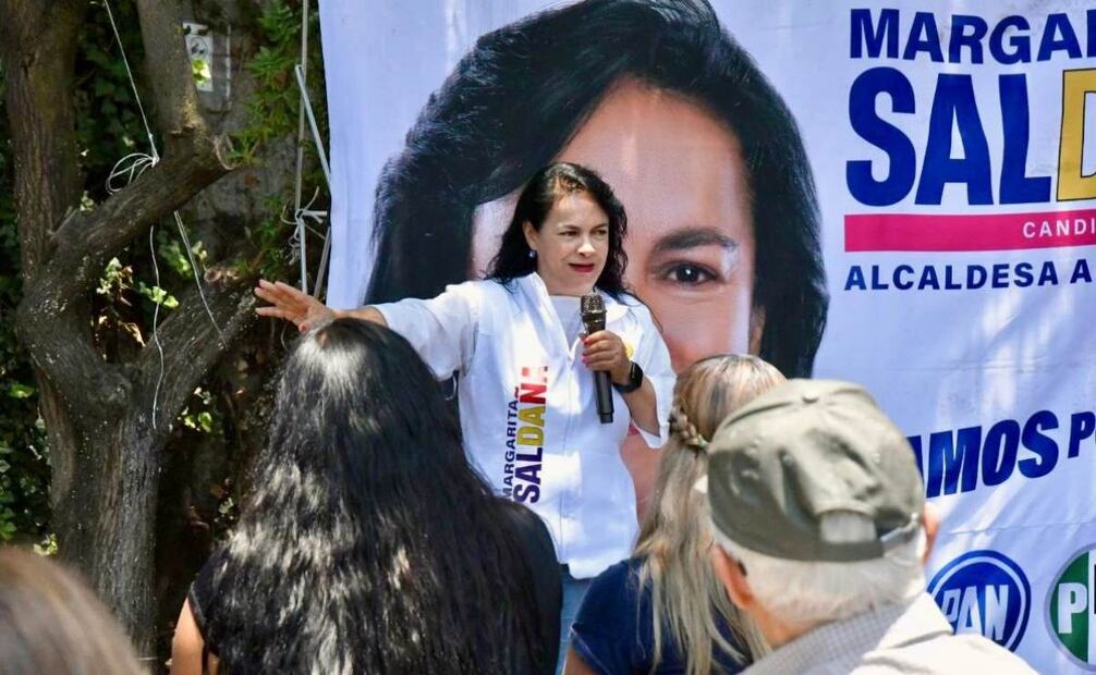 La candidata a la alcaldía Azcapotzalco de la coalición Va X La CDMX, Margarita Saldaña, prometió seguir impulsando la cultura en la demarcación. Foto: Especial