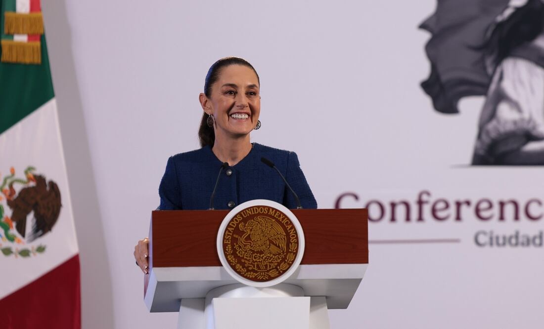 Conferencia mañanera de Claudia Sheinbaum del 7 de noviembre, desde Palacio Nacional. Foto: Presidencia