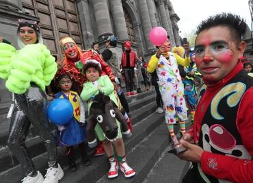 Día del Payaso: Recorren las calles de Toluca para celebrar; "buscamos mantener el oficio"
