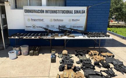 Realizan operativos en diferentes municipios de Sinaloa; aseguran arsenal de alto poder y detienen a tres personas