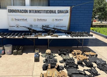 Realizan operativos en diferentes municipios de Sinaloa; aseguran arsenal de alto poder y detienen a tres personas