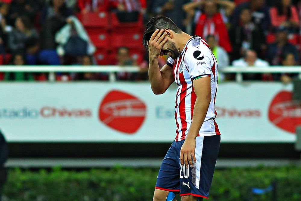 Imago7. Rodolfo Pizarro lamentando la eliminación del equipo en Copa MX 