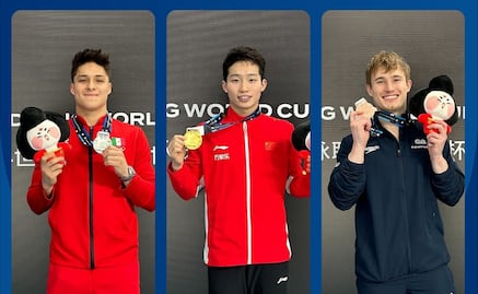 Osmar Olvera gana medalla de plata en la súper final de Copa del Mundo de clavados