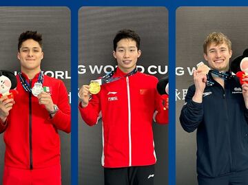 Osmar Olvera gana medalla de plata en la súper final de Copa del Mundo de clavados