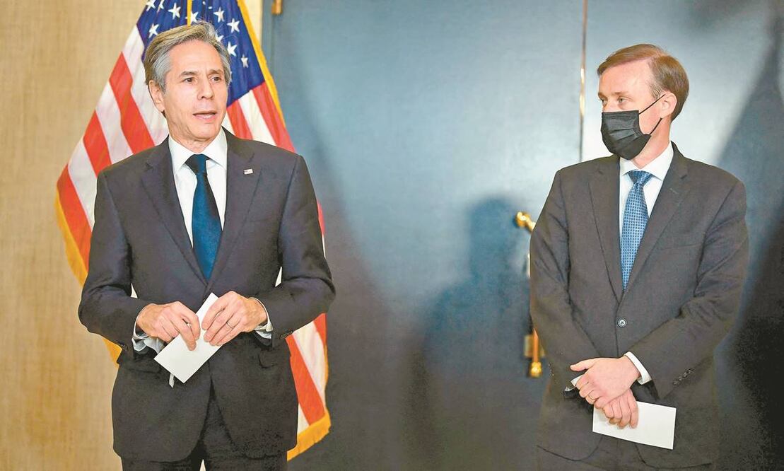 El secretario de Estado, Antony Blinken, ayer en Anchorage. Foto: Frederic J. Brown/ AFP.