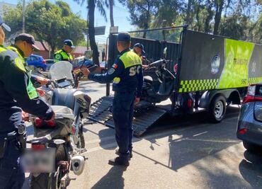 Liberan espacios públicos de franeleros en la GAM; SSC levanta 85 infracciones y remiten 37 motocicletas