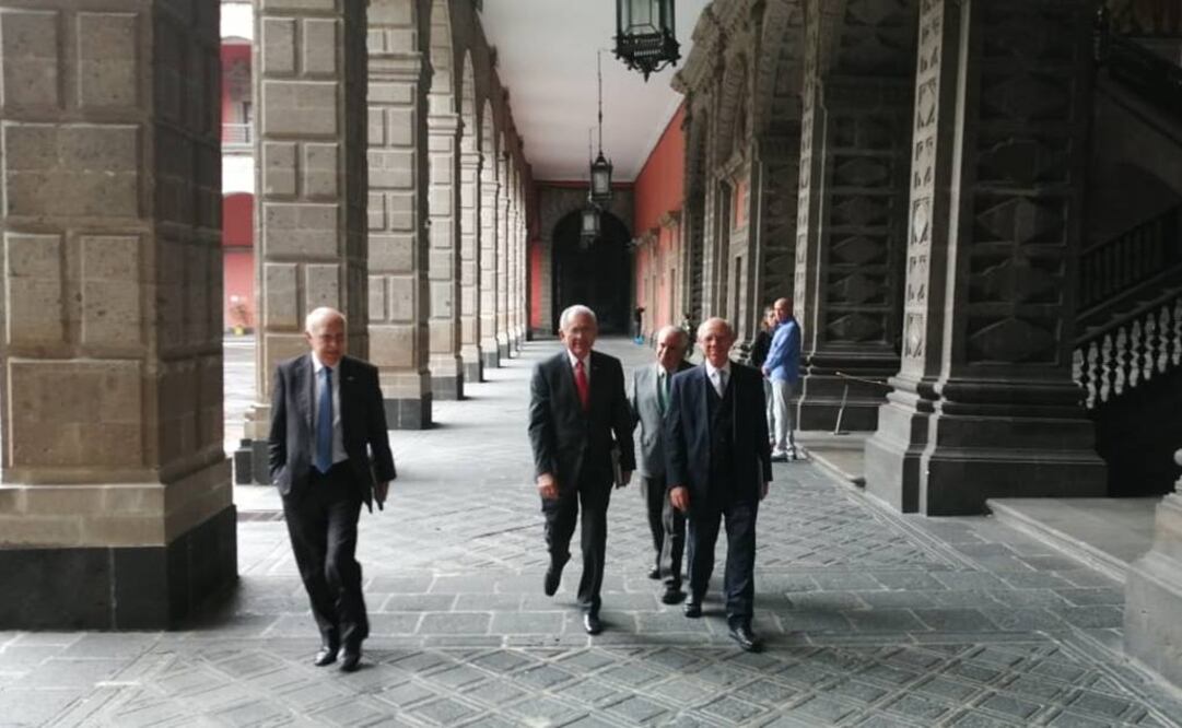 Javier Jiménez Espriú se reunió con el Presidente en Palacio Nacional (Foto: Alberto Morales / EL UNIVERSAL)