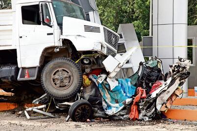 Choque en La Marquesa deja 5 muertos