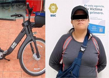 Detienen a mujer por robo de bicicleta del programa Ecobici en la alcaldía Cuauhtémoc