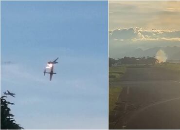 Aviones de la Fuerza Aérea en Colombia colisionan durante vuelo de entrenamiento; hay un muerto