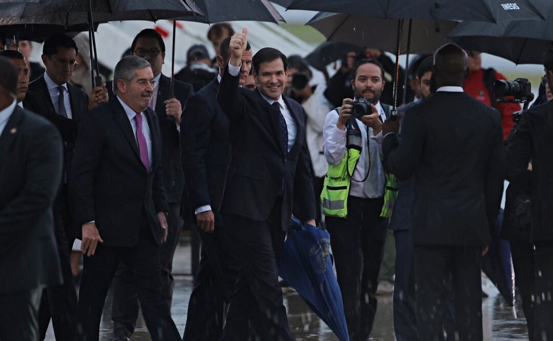 Llegada de Marco Rubio a México para reunión con Sheinbaum (02/09/2025). Foto: Gabriel Pano / EL UNIVERSAL
