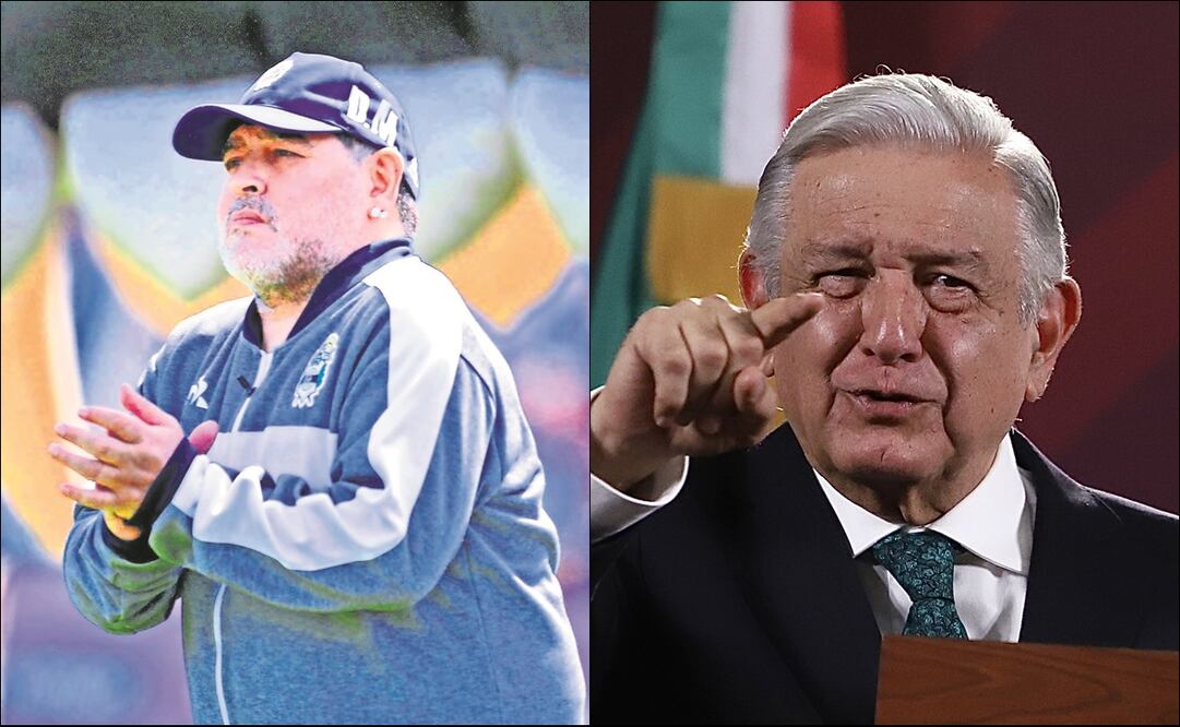 Mensaje a AMLO de Maradona - Foto: Especial