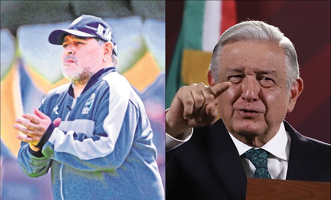 Mensaje a AMLO de Maradona - Foto: Especial