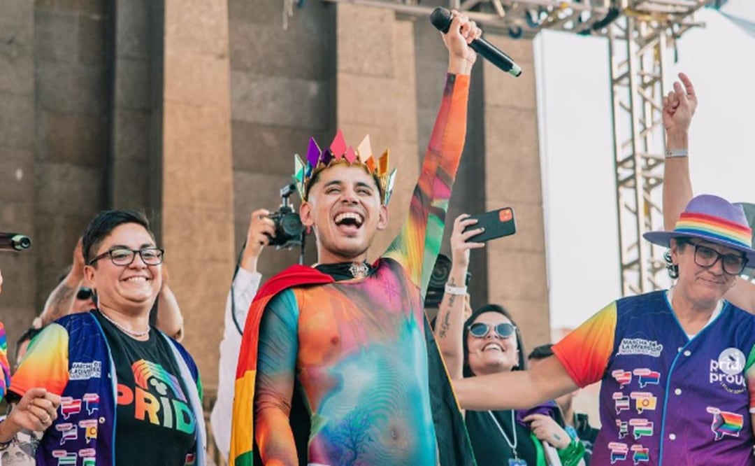 Jhonny Caz fue coronado príncipe de la Diversidad en la Marcha Gay en Monterrey. / Foto: Tomada de Instagram.