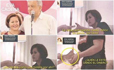 Operadora de AMLO recibe fajos de billetes