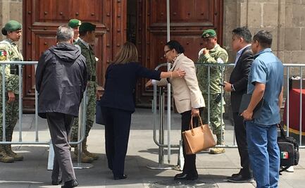 Gobernadores de Morena llegan a Palacio Nacional para encuentro que sostendrían con AMLO sobre seguridad