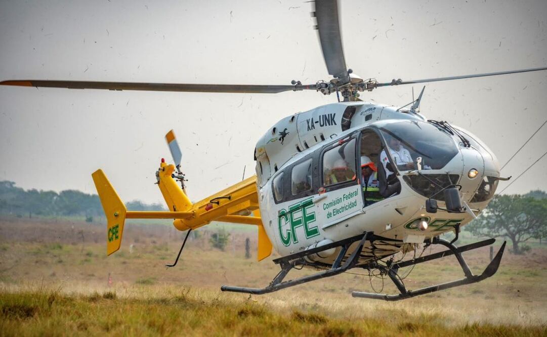 Implementan operativo de búsqueda para localizar helicóptero de la CFE desaparecido en Jalisco. Imagen ilustrativa. (22/09/2025). Foto: CFE