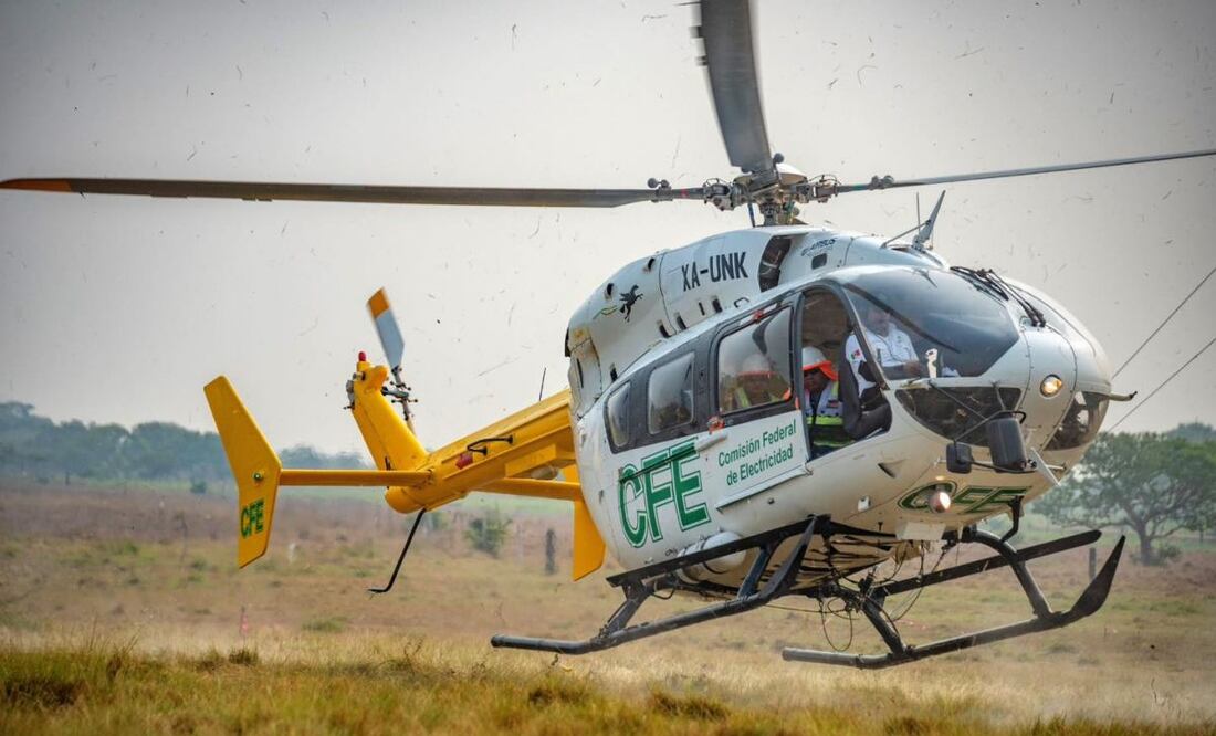 Implementan operativo de búsqueda para localizar helicóptero de la CFE desaparecido en Jalisco. Imagen ilustrativa. (22/09/2025). Foto: CFE