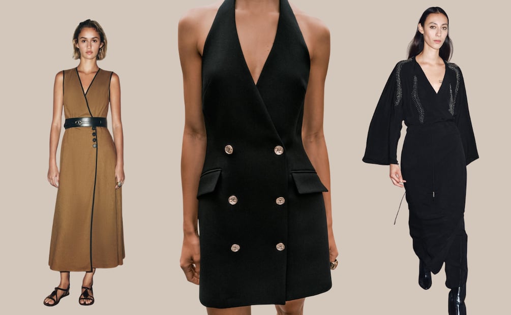 El escote que alarga el cuello y hace ver el torso más delgado. Fotos: Zara