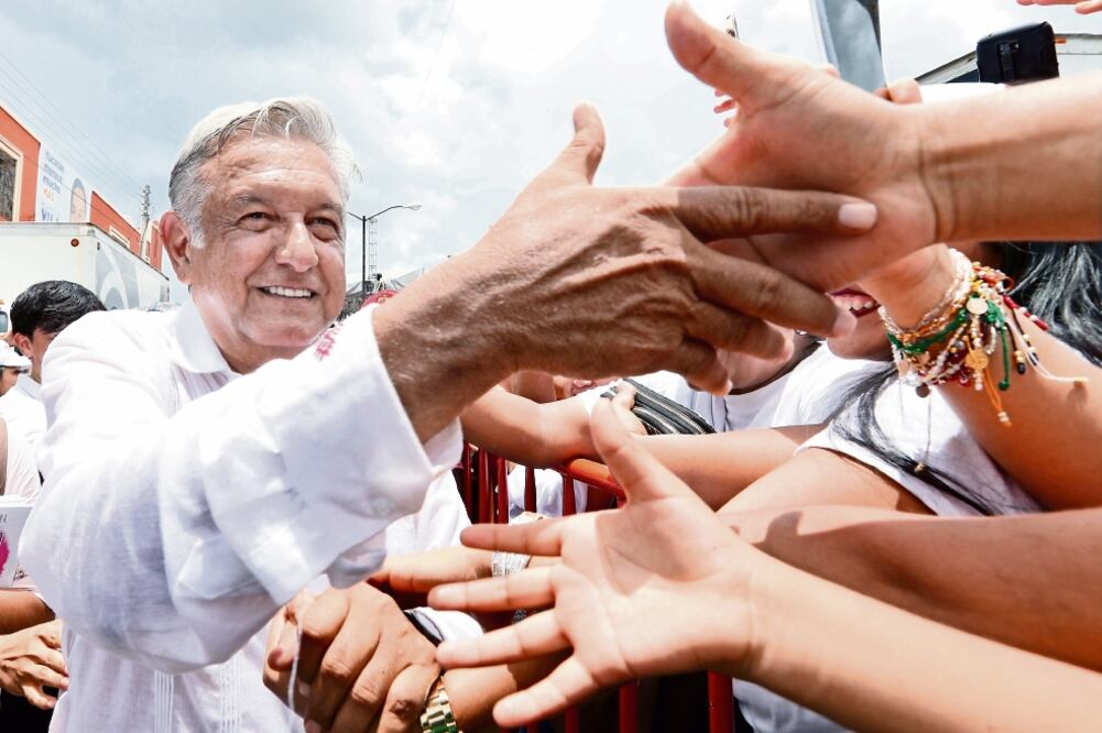 Andrés Manuel López Obrador afirmó que le fue bien en el tercer debate presidencial que se realizó en Mérida. (VALENTE ROSAS. EL UNIVERSAL)