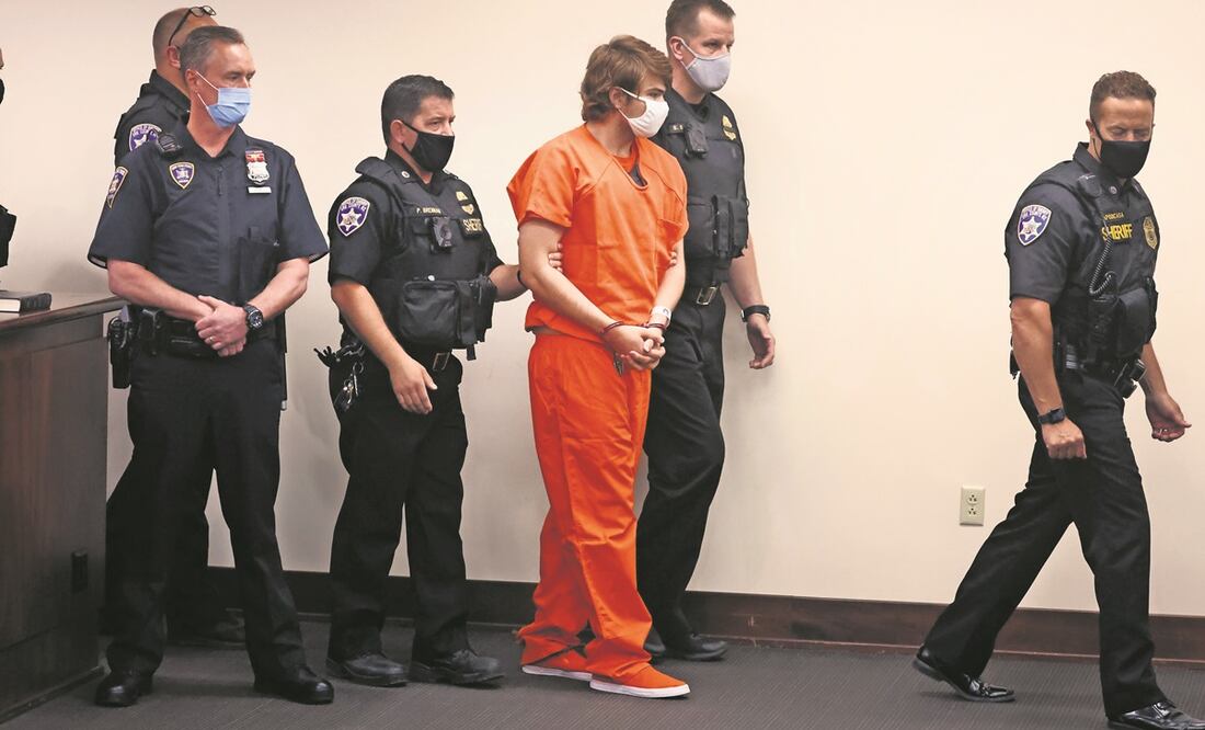 Payton Gendron, en el juzgado del condado de Erie. Foto:  Scott Olson. AFP