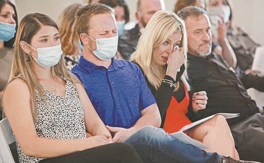 Los LeBarón convocaron a su comunidad a un servicio religioso para homenajear a las víctimas del ataque que ocurrió hace un año en Bavispe, Sonora. Foto: CHRISTIAN TORRES. EL UNIVERSAL