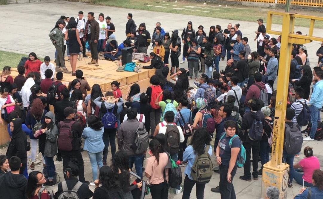 Estudiantes del CCH Oriente. Foto: Valente Rosas/EL UNIVERSAL 