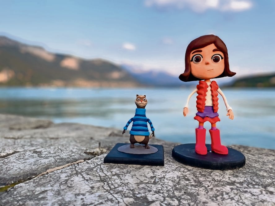 Para el episodio, todos los personajes fueron moldeados en plastilina, en una técnica de animación tradicional, plastimación o claymation. Foto: René Castillo