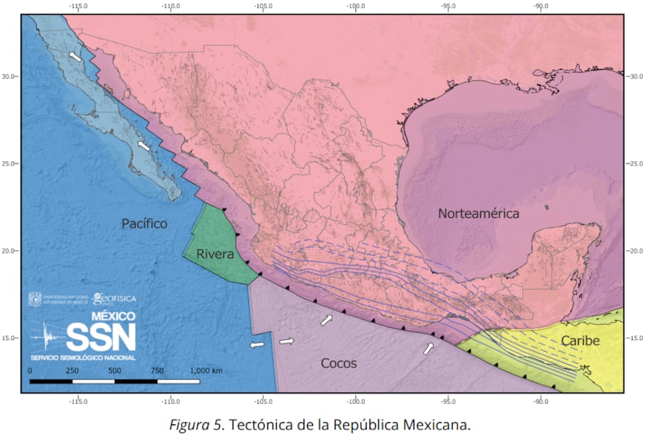 En el estado de Guerrero converge el límite de la placa Cocos y la placa de Norteamérica. Foto: Servicio Sismológico Nacional