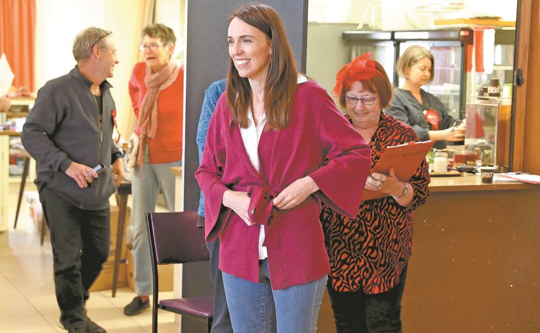 La primera ministra de Nueva Zelanda, Jacinda Ardern, este sábado en Auckland. Foto: MICHAEL BRADLEY. AFP