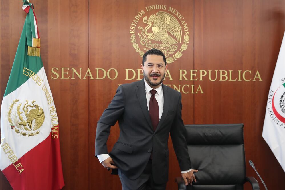 El presidente del Senado, Martí Batres. Foto: Lucía Godínez